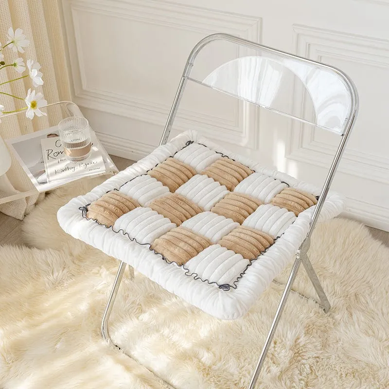 Tapis douillet à carreaux pour chiens et chats