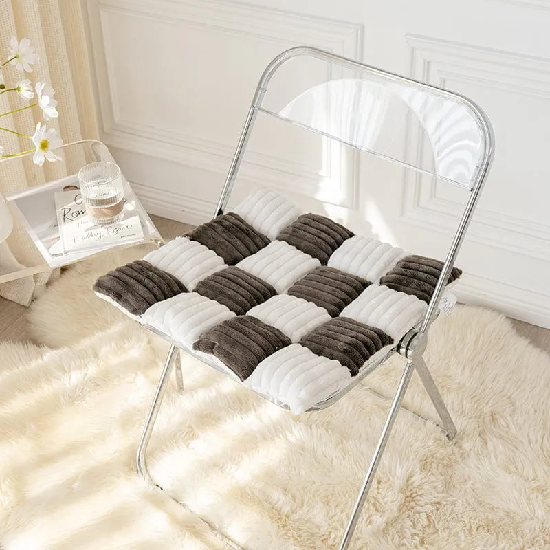 Tapis douillet à carreaux pour chiens et chats