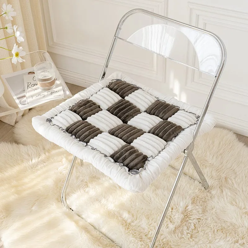 Tapis douillet à carreaux pour chiens et chats