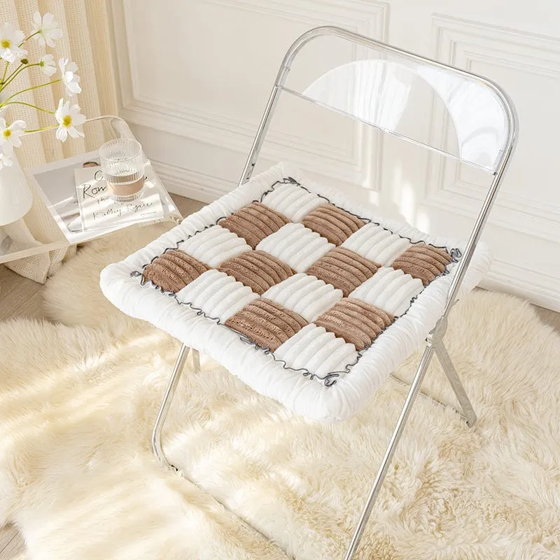 Tapis douillet à carreaux pour chiens et chats