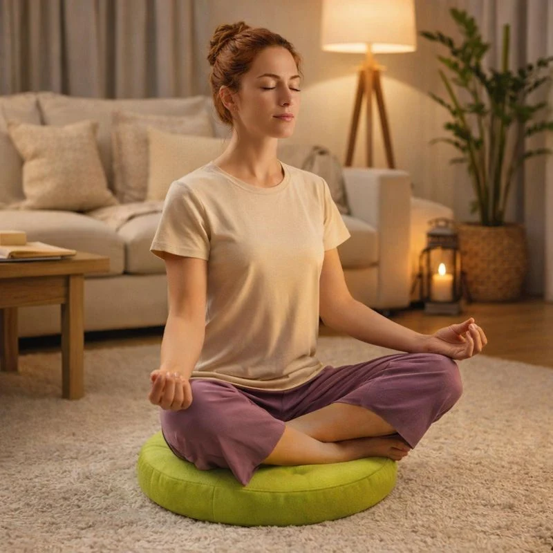 Coussin de Méditation Zen vert !