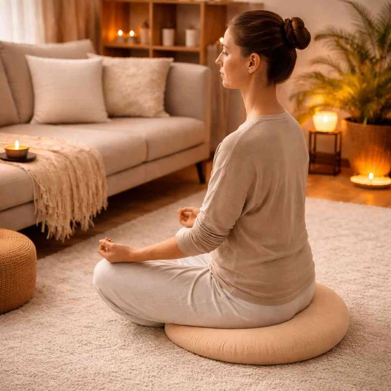 Coussin de Méditation Zen beige !