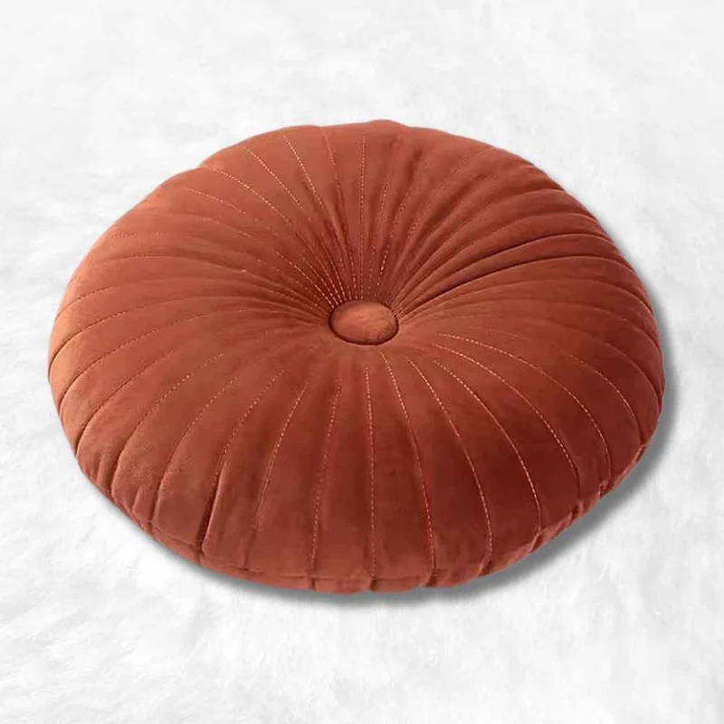 Coussin Yoga Rond Orange !