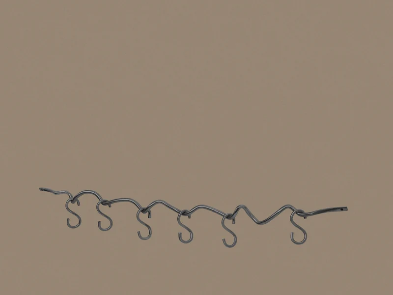 Curvature Hanging Rail - Black Brass