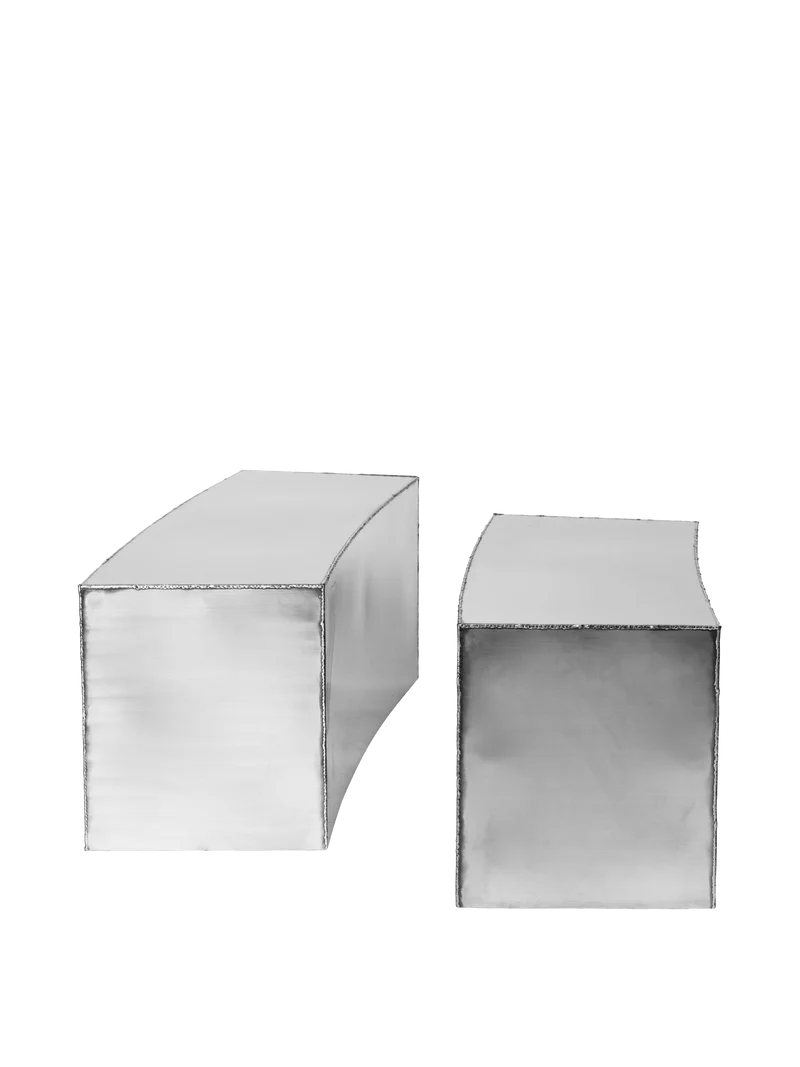 Ferra Coffee Tables - Stainless Steel