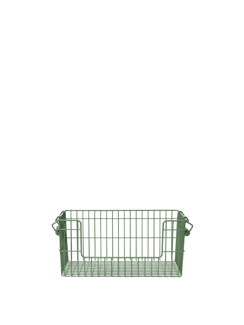 Cala Open Stackable Basket - Set of 2 - Verdant Green
