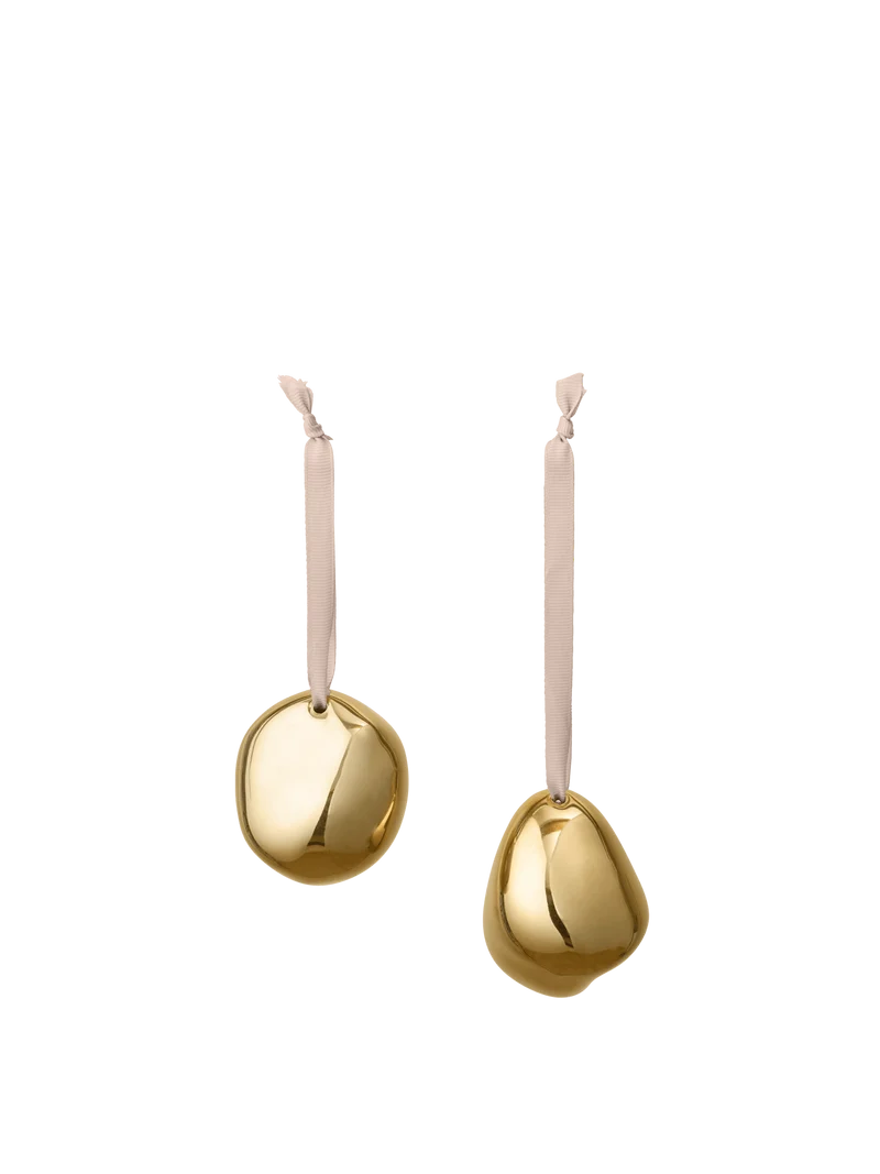 Bellure Baubles - Set of 2 - Brass Finish