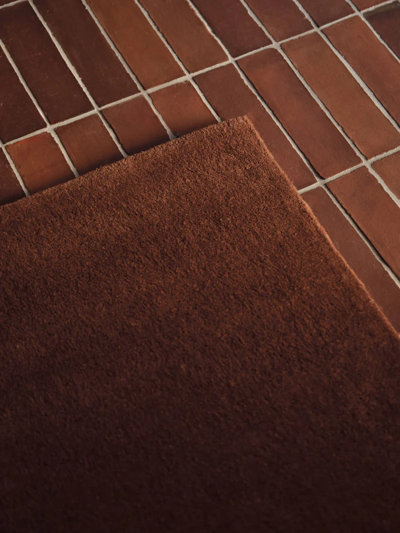 Stille Tufted Runner - Red Brown