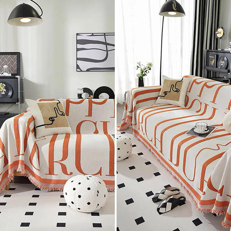 Jeté De Canapé Nubéa Orange