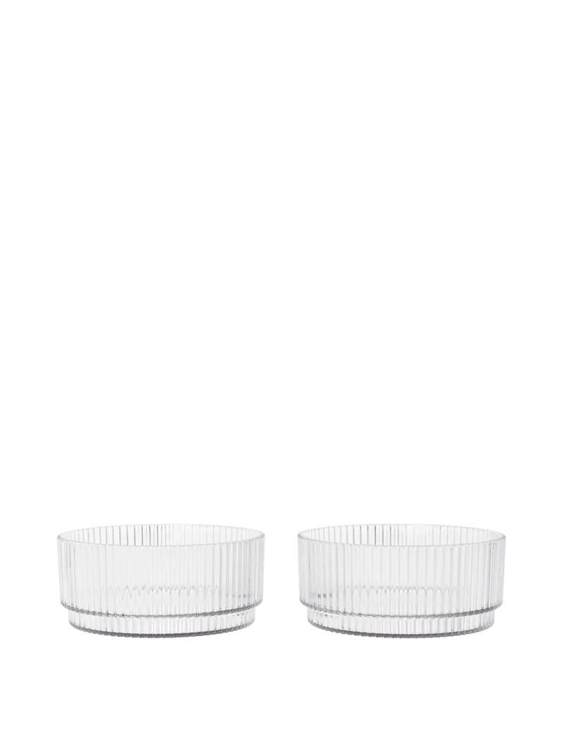 Ripple Kids Bowls - Set of 2 - Clear