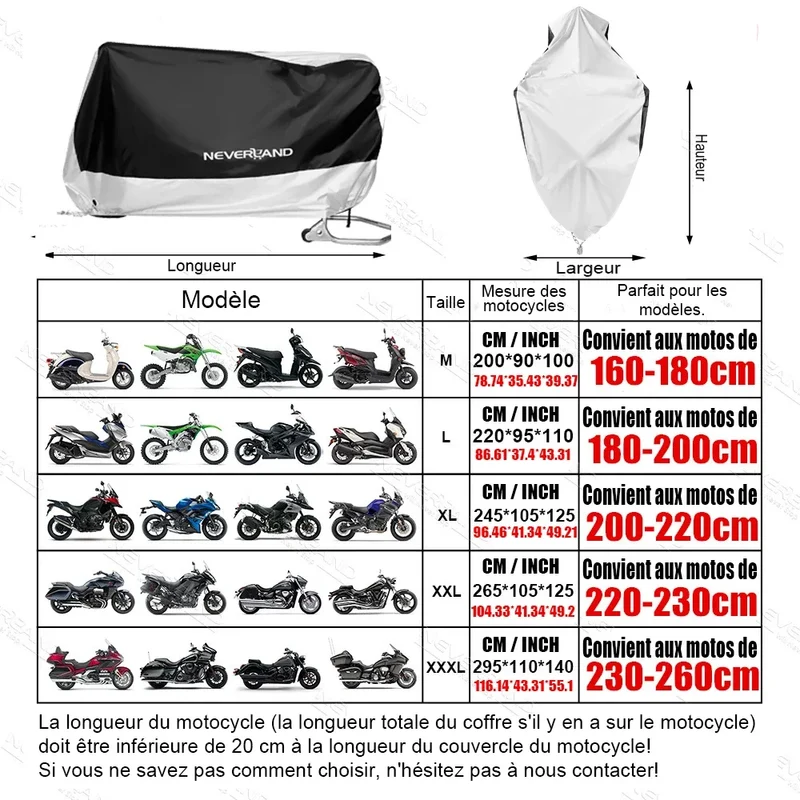 Housse Moto Extérieur Hiver