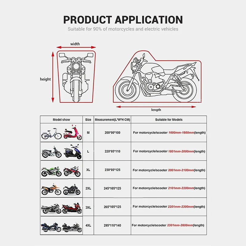 Housse Pour Moto Moktra Noir et Grise