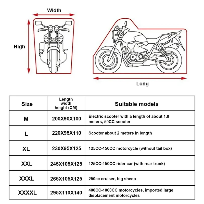 Housse Pour Moto Krylon Noir
