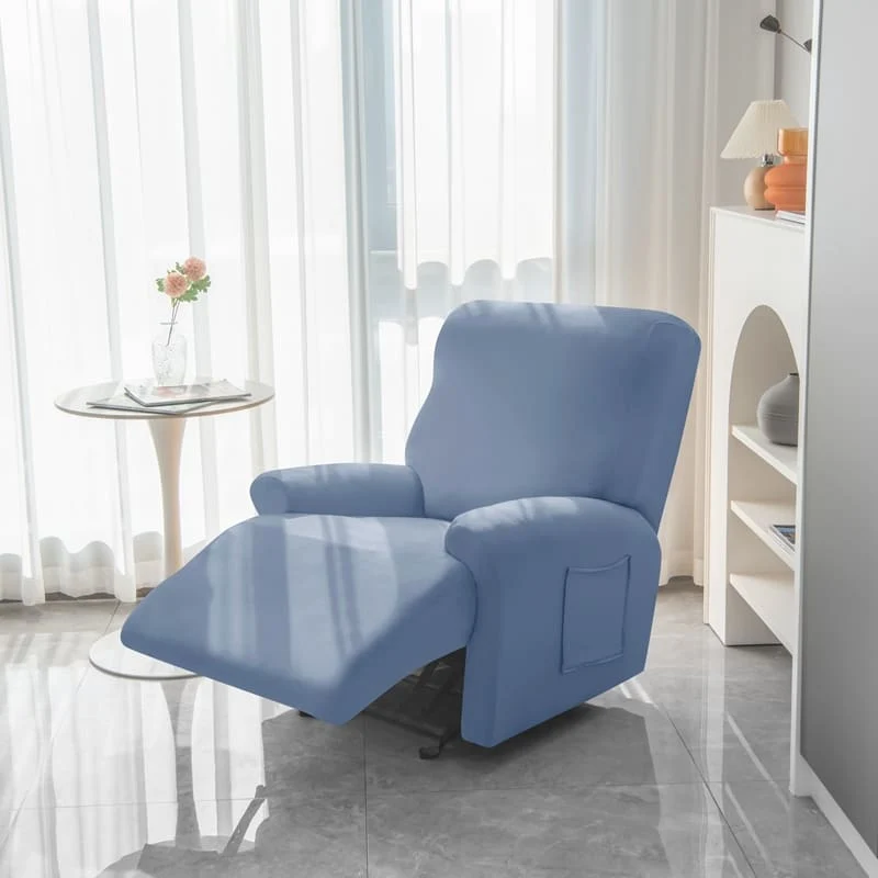 Housse de Fauteuil Relax Bleu gris