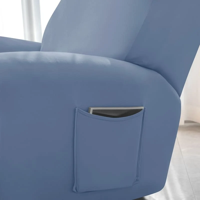 Housse de Fauteuil Relax Bleu gris