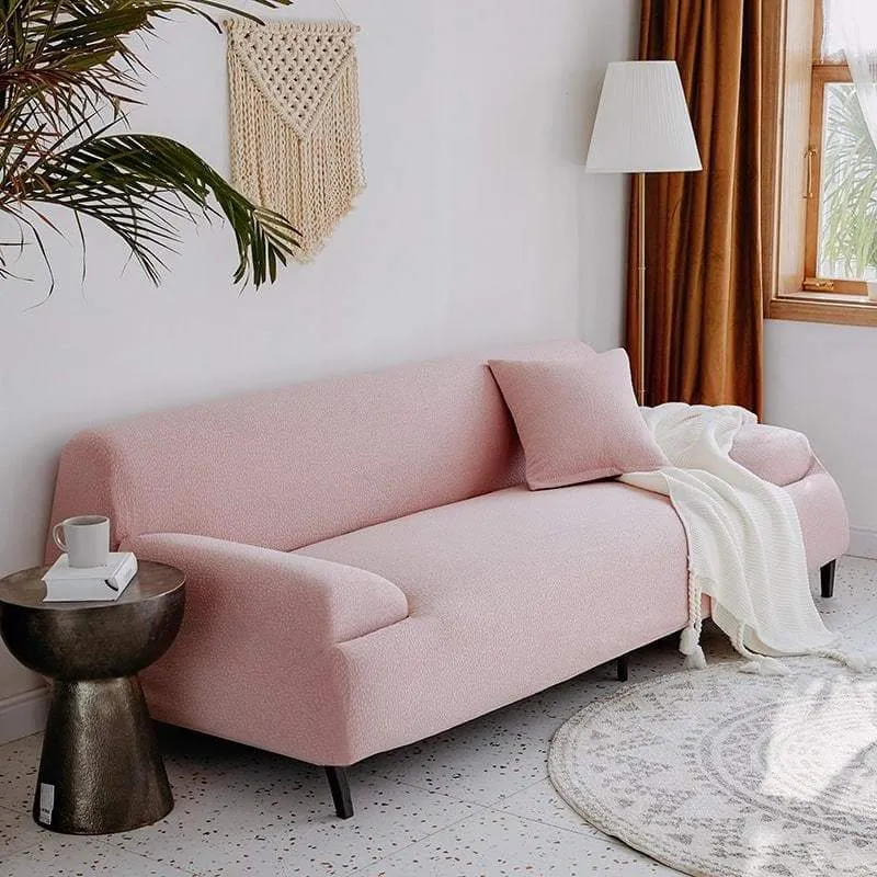 Housse de Canapé Imperméable Rose Clair
