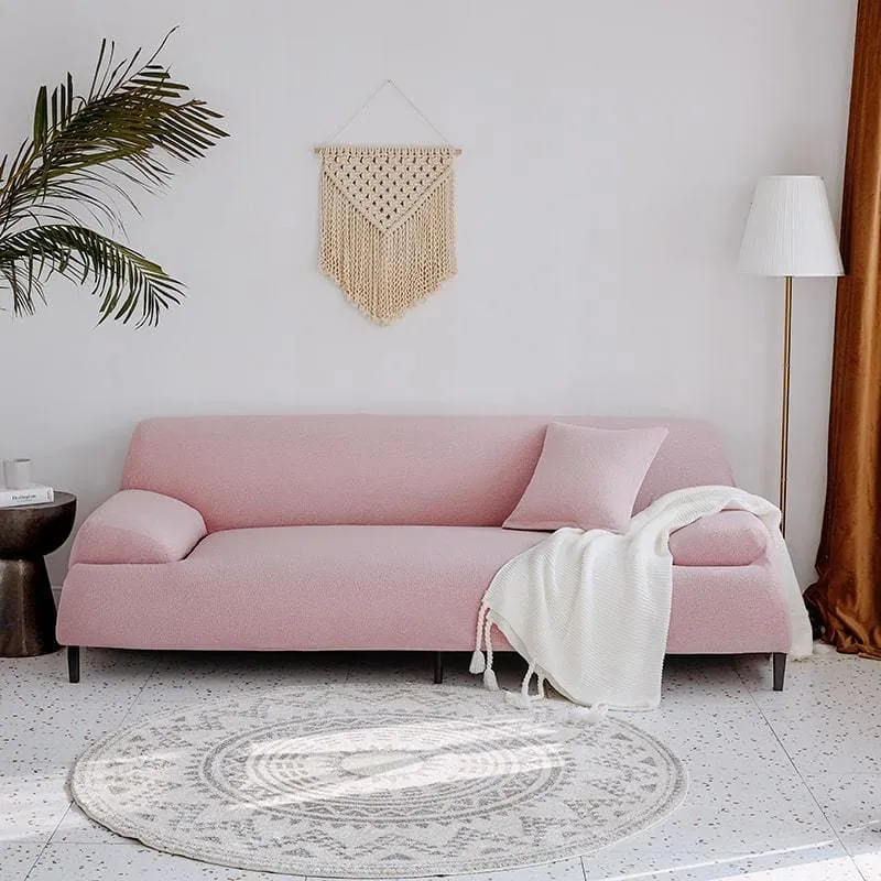 Housse de Canapé Imperméable Rose Clair