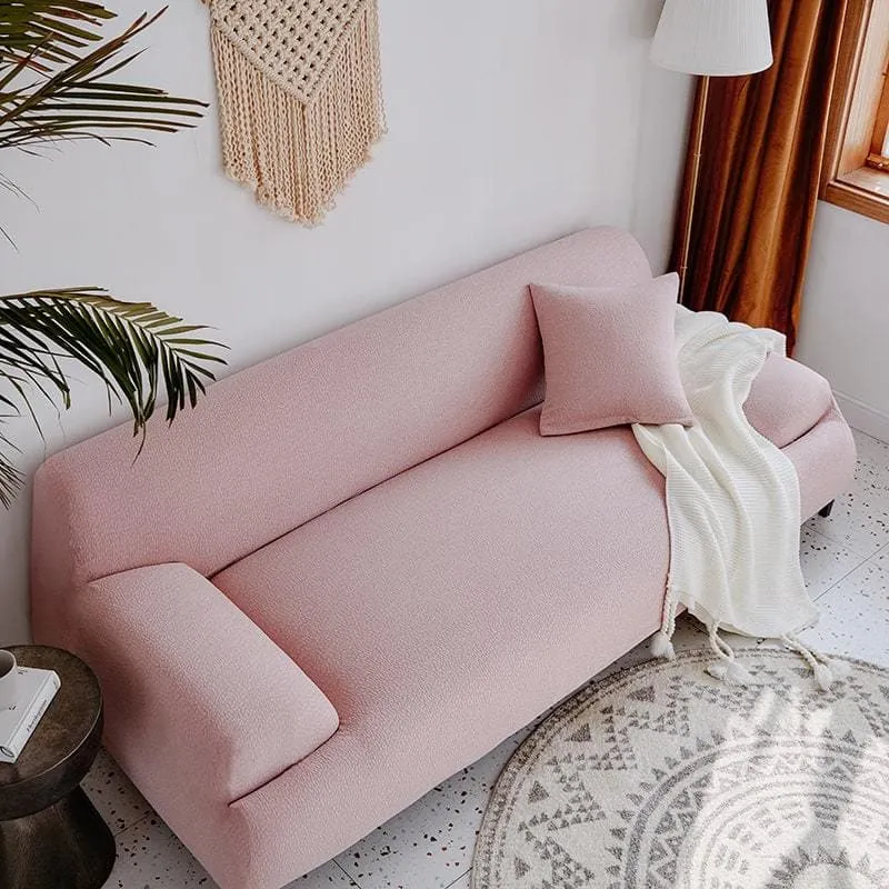 Housse de Canapé Imperméable Rose Clair
