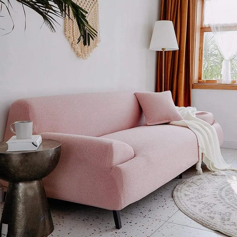 Housse de Canapé Imperméable Rose Clair