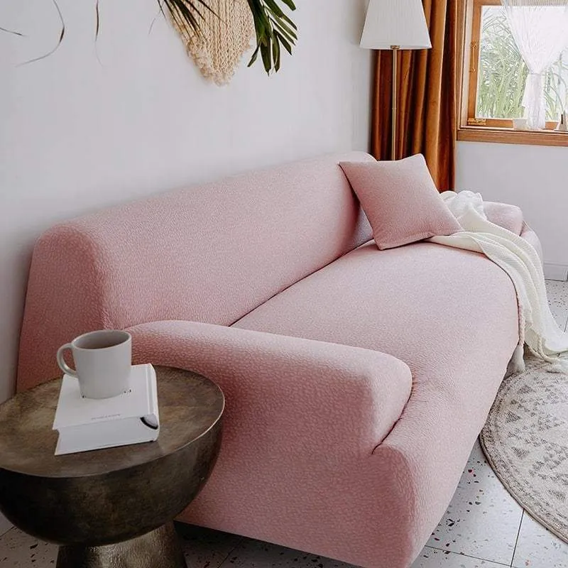Housse de Canapé Imperméable Rose Clair