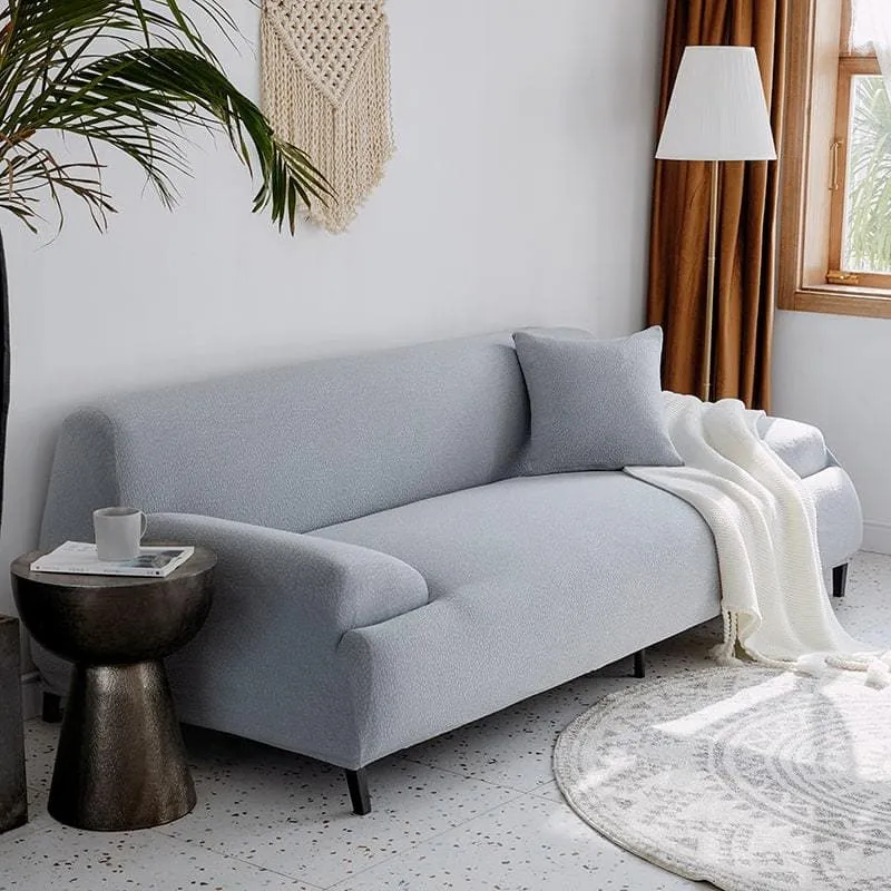 Housse de Canapé Imperméable Gris Clair