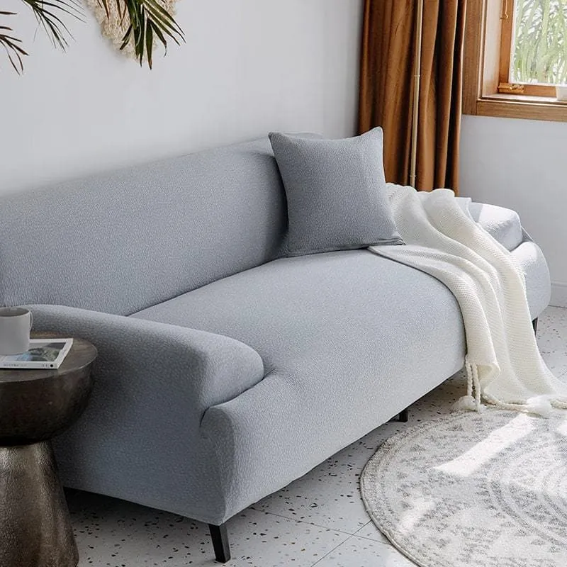 Housse de Canapé Imperméable Gris Clair