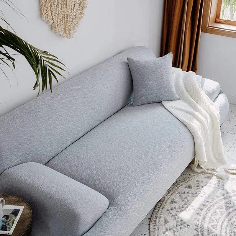 Housse de Canapé Imperméable Gris Clair