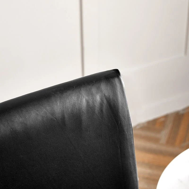 Housse de chaise Simili Cuir Noir