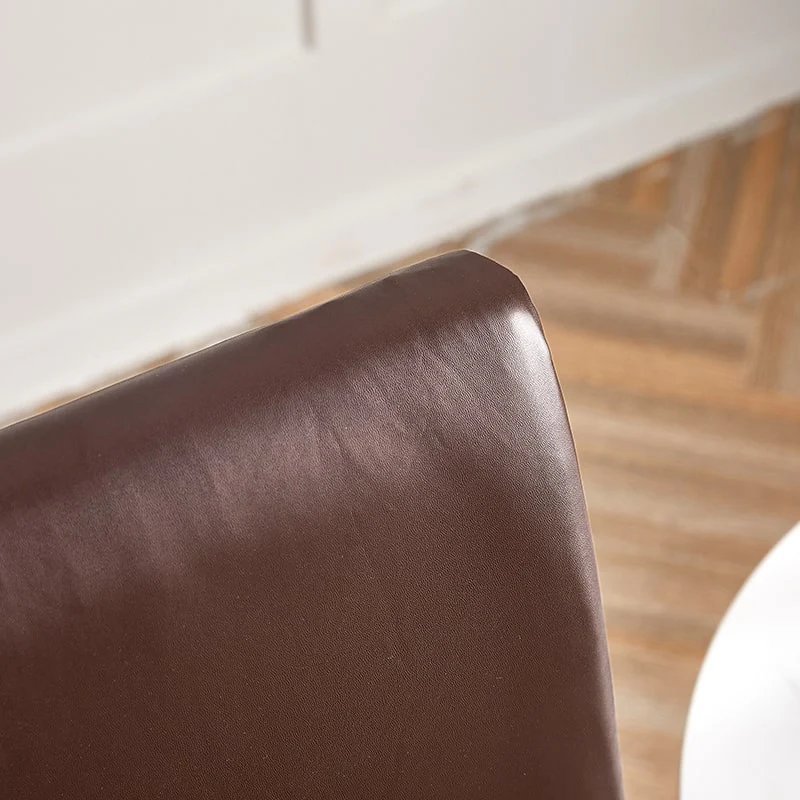 Housse de chaise Simili Cuir Marron