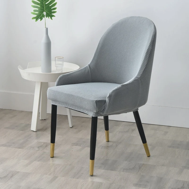 Housse de chaise scandinave Bjorli Gris clair