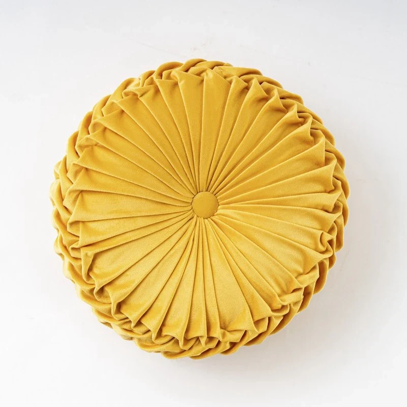 Coussin rond velours