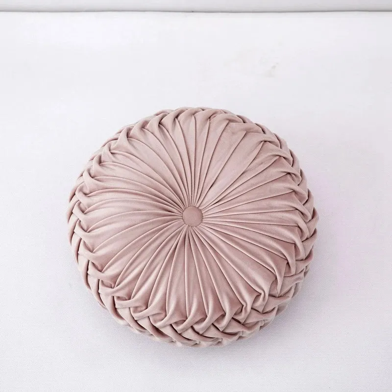 Coussin rond velours