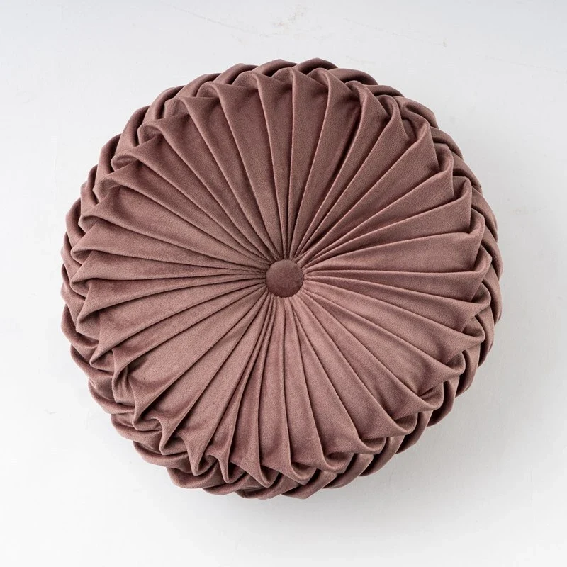 Coussin rond velours