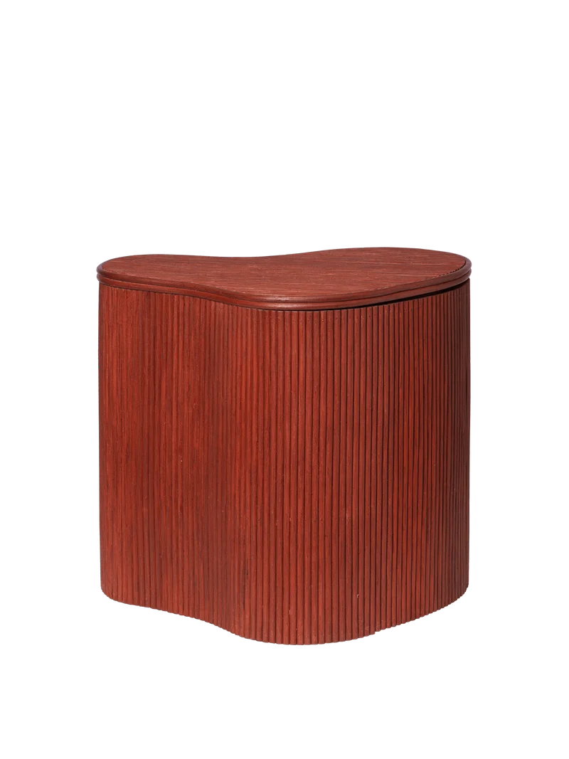 Isola Storage Table - Oxide Red