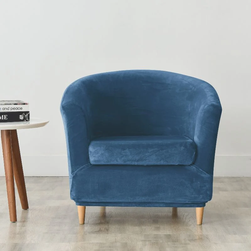 Housse de fauteuil cabriolet Velours bleu