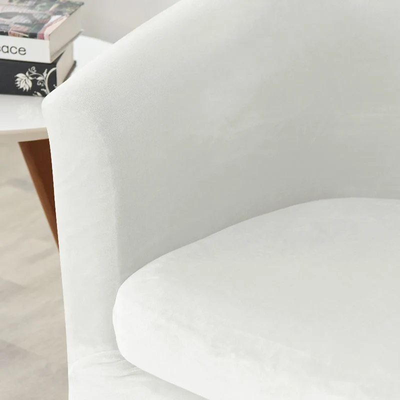 Housse de fauteuil cabriolet Velours blanc