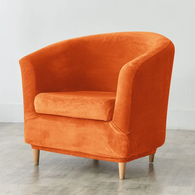 Housse de fauteuil cabriolet Velours orange