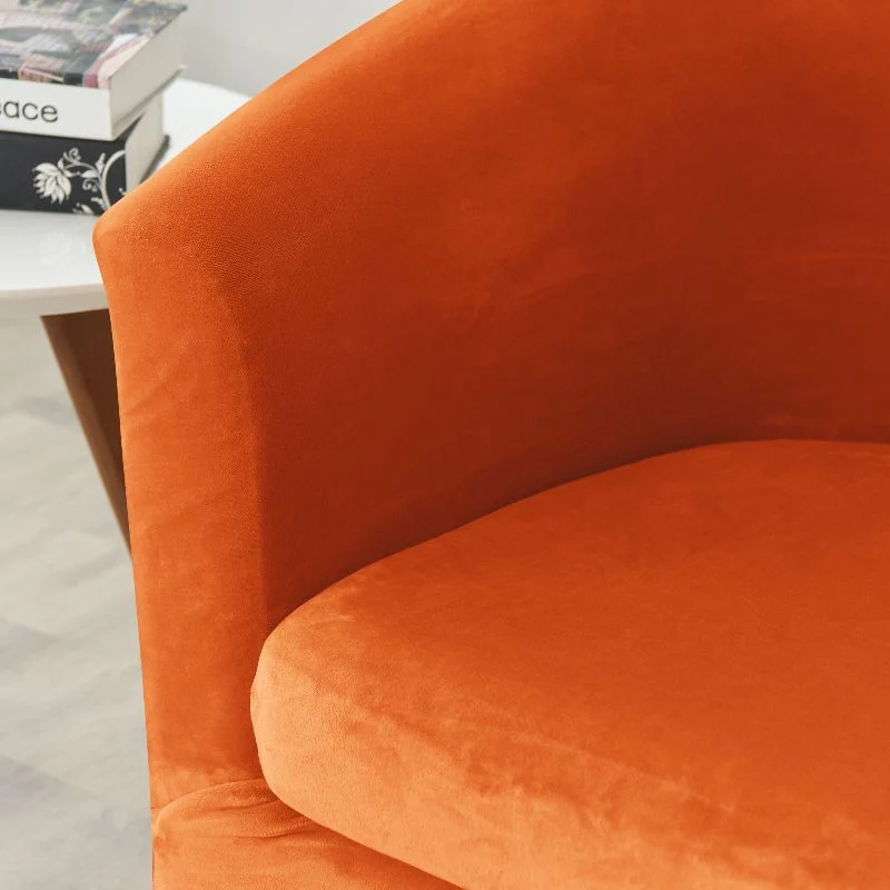 Housse de fauteuil cabriolet Velours orange