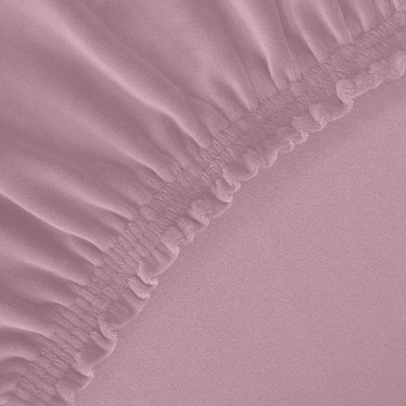 Housse de fauteuil cabriolet Velours rose poudré