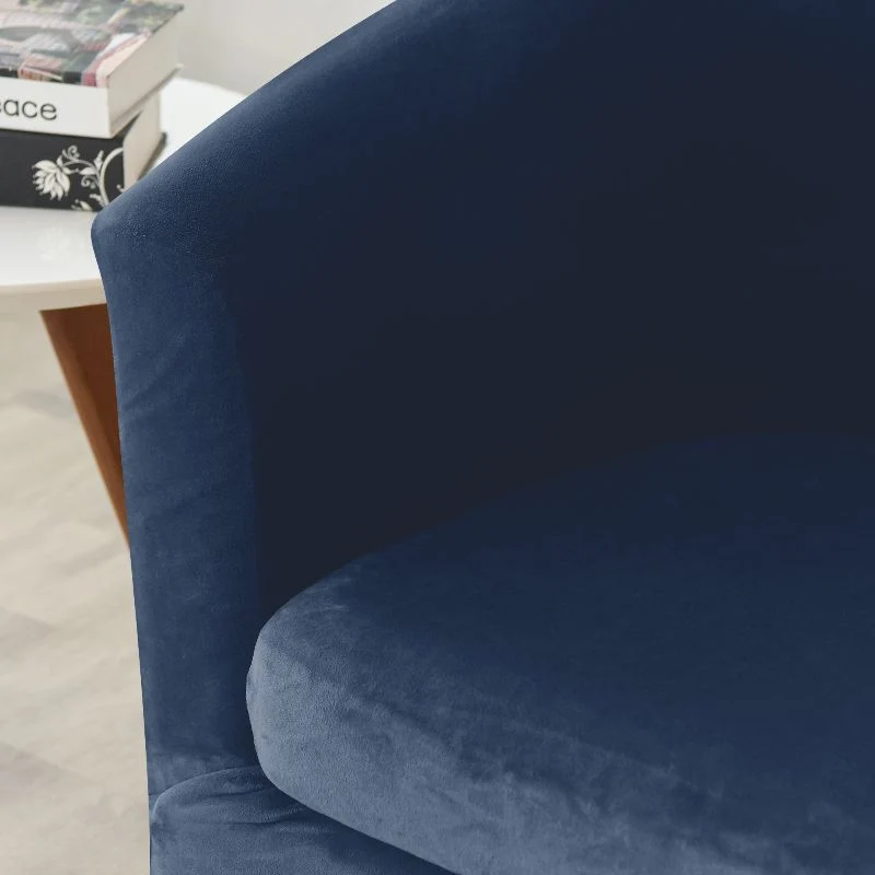 Housse de fauteuil cabriolet Velours bleu nuit