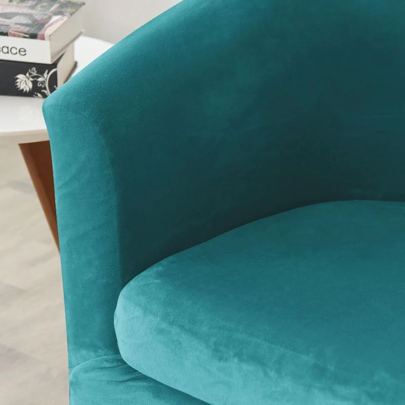 Housse de fauteuil cabriolet Velours bleu tiffany