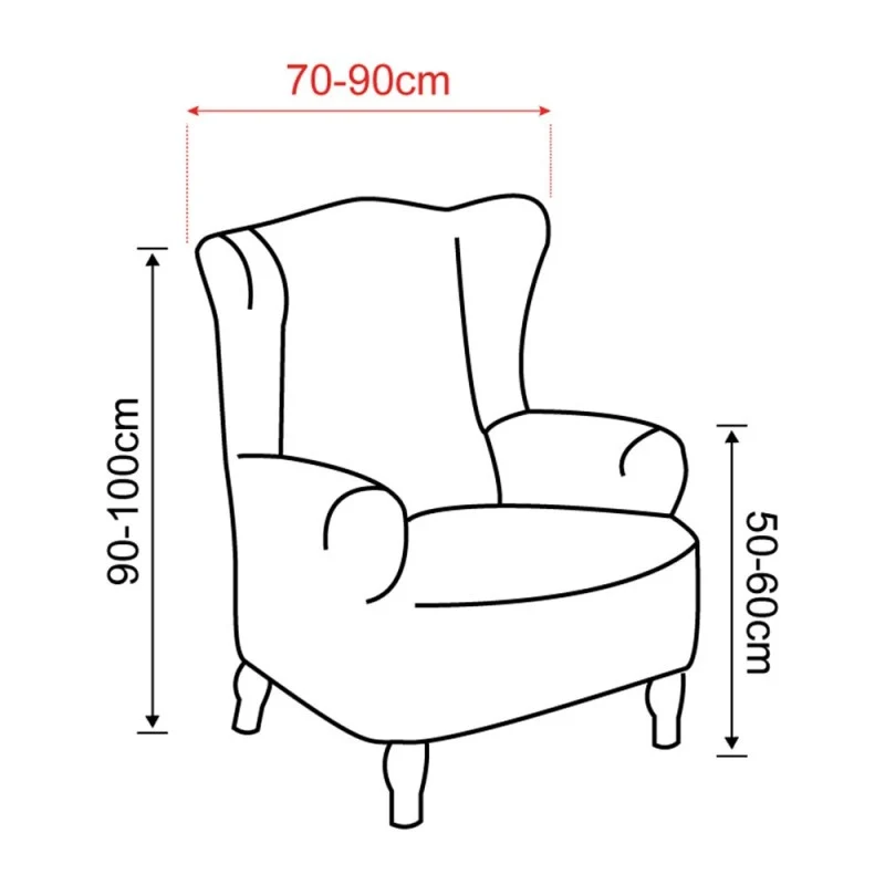 Housse Élastique Fauteuil Oreilles Atenas