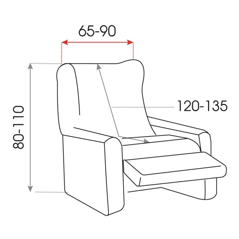 Housse Multi-élastique de Fauteuil Relax Belfast