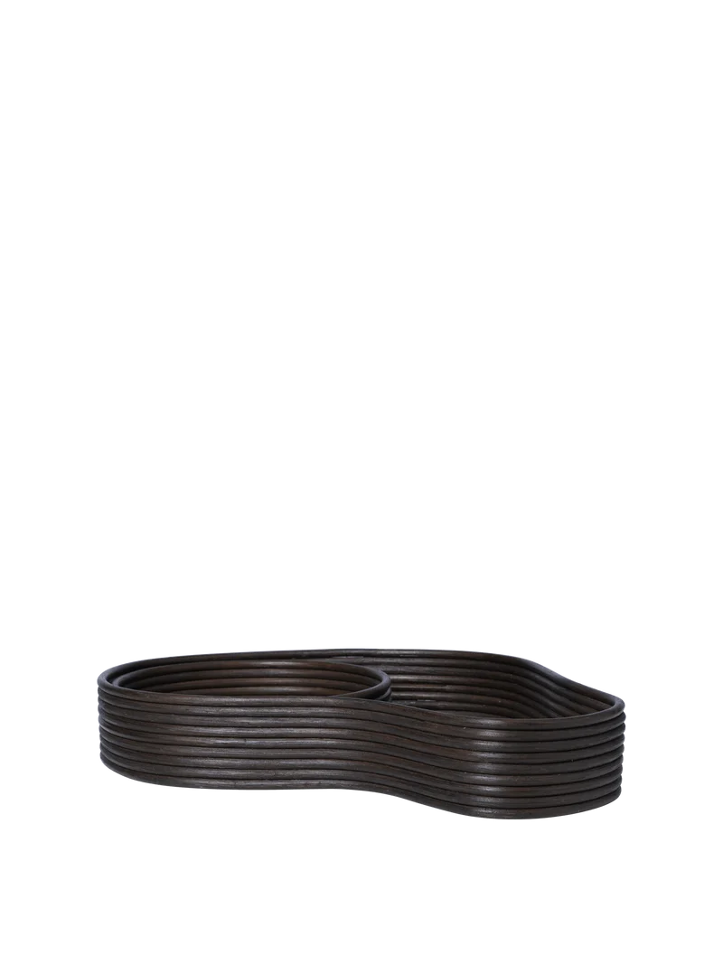 Isola Trays - Set of 2 - Dark Stained