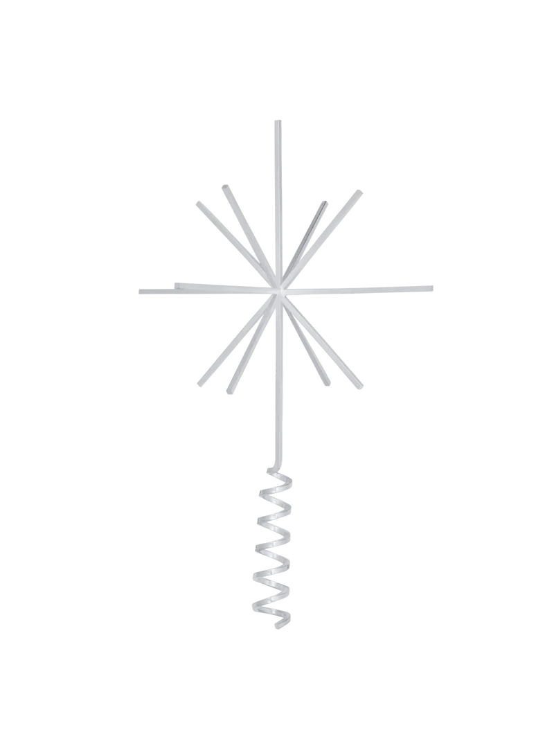 Christmas Tree Top Star - Silver