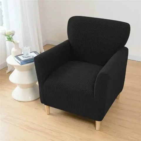 Housse de Fauteuil Crapaud Noire - Sobriété et Protection