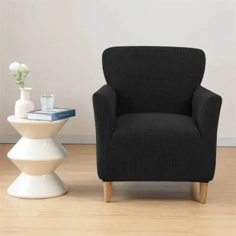 Housse de Fauteuil Crapaud Noire - Sobriété et Protection