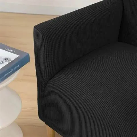 Housse de Fauteuil Crapaud Noire - Sobriété et Protection