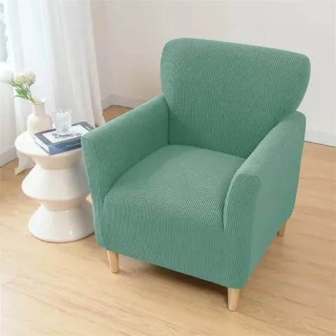 Housse de Fauteuil Crapaud Vert Menthe - Sobriété et Protection