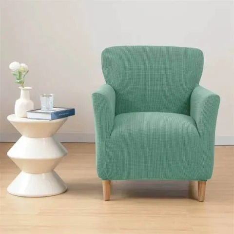 Housse de Fauteuil Crapaud Vert Menthe - Sobriété et Protection